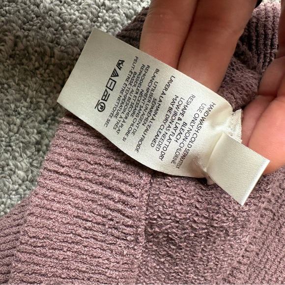 Free People Mauve Ribbed Turtleneck Sweater - Picture 7 of 7